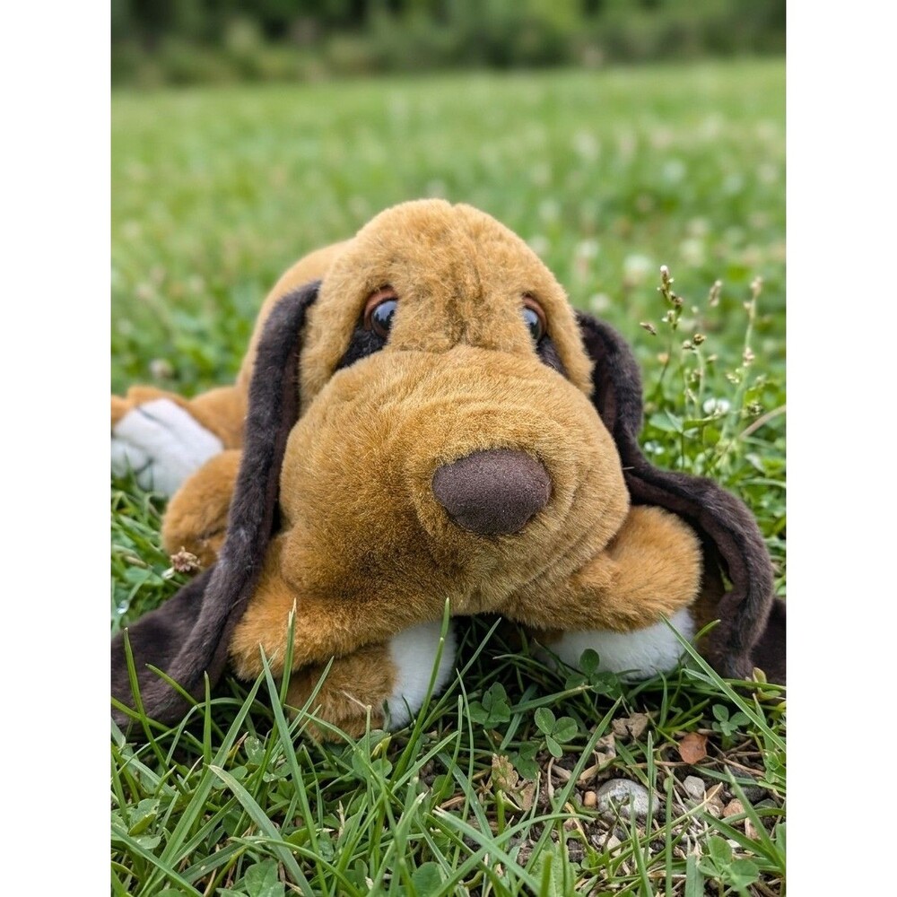 VTG 1990 Plush Creations Bloodhound Basset Hound Dog 24" Large Droopy Sad Eyes